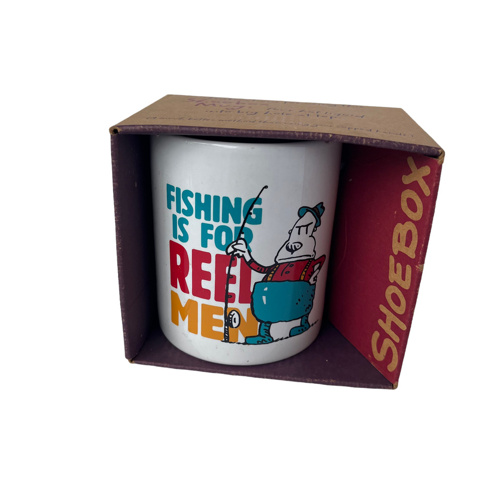 Dad Fisherman’s Mug "Fishing is for Reel Men" Coffee Mug New in Box